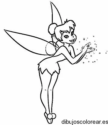 Dibujo de Campanilla aplaudiendo