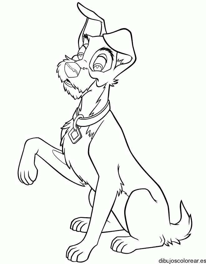 Dibujo de un perro coqueto