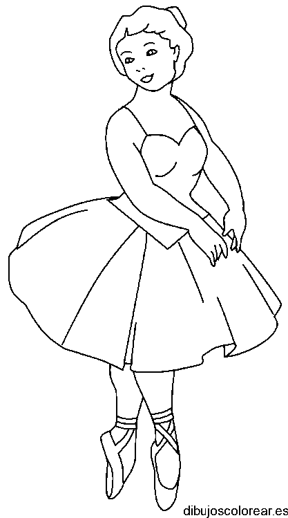 Dibujo de una joven bailarina