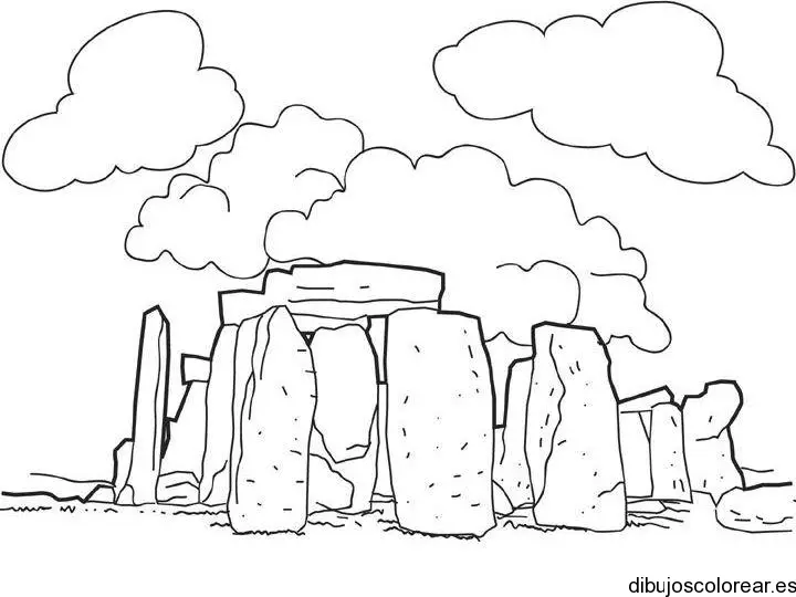 Dibujo de monumentos de piedra