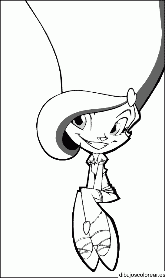 Dibujo de una pequeña ballerina