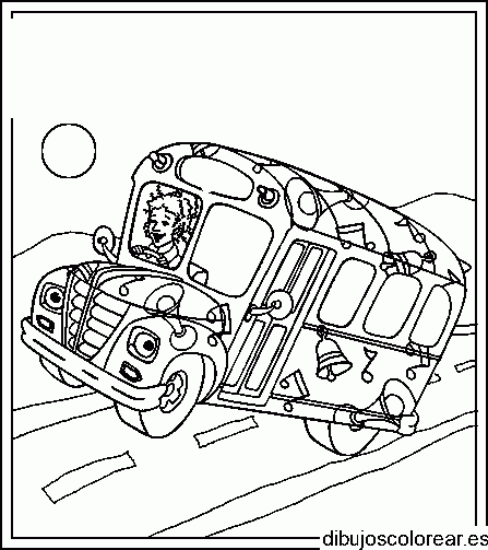 Dibujo de un autobús musical