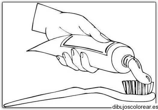 Dibujo de  cepillo de dientes