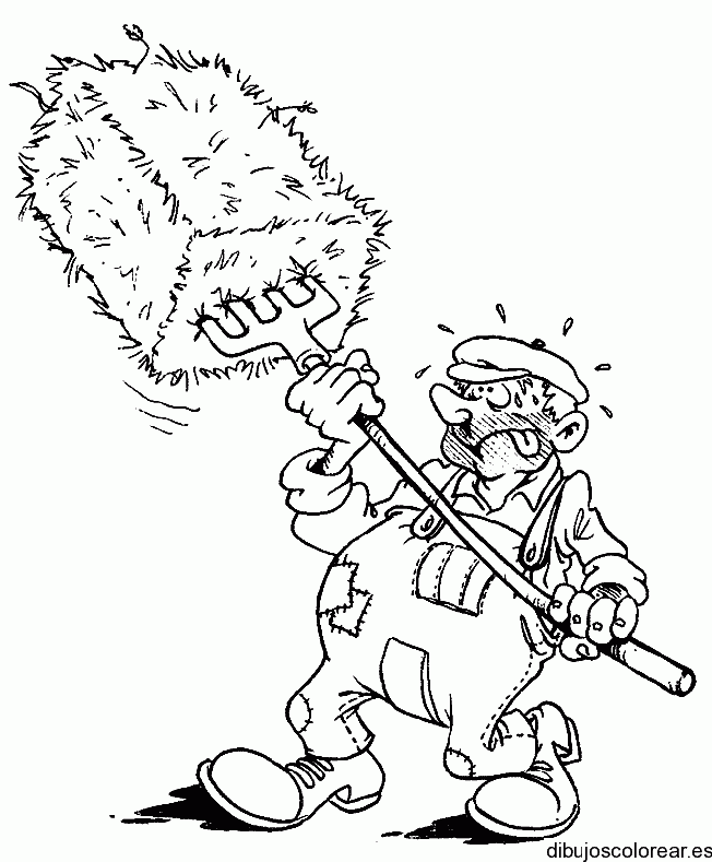 Dibujo de un granjero