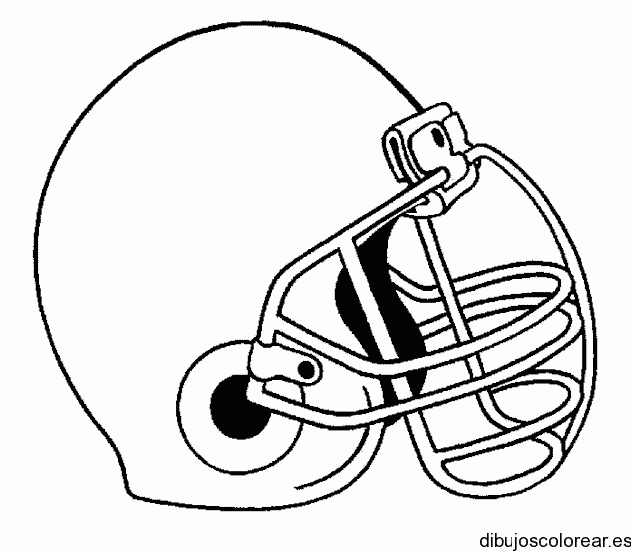 Dibujo de un casco de futbol americano