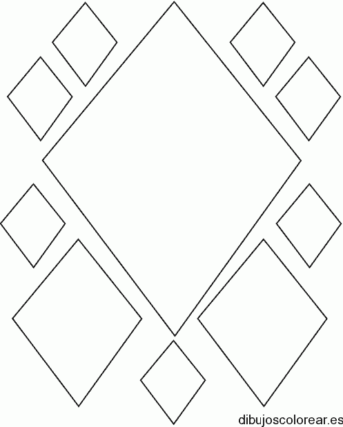 Dibujo de rombos