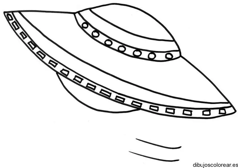 Dibujo de un platillo volador