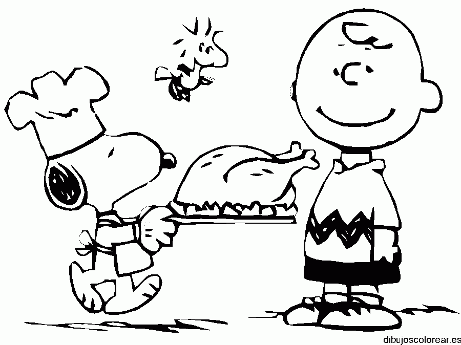 Dibujo de Snoopy cocinero