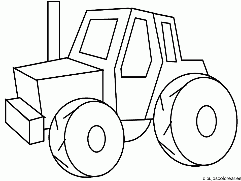 Dibujo de una excavadora
