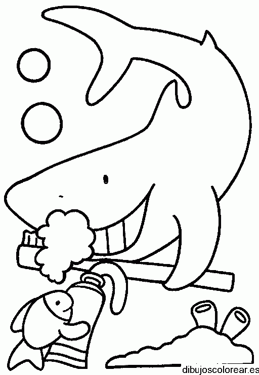 Dibujo de peces jugando