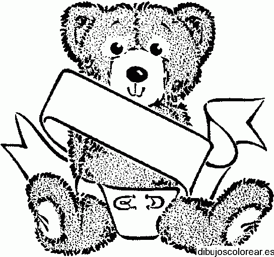 Dibujo de osito de felpa