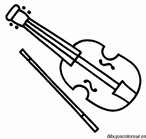 Dibujo de un violín