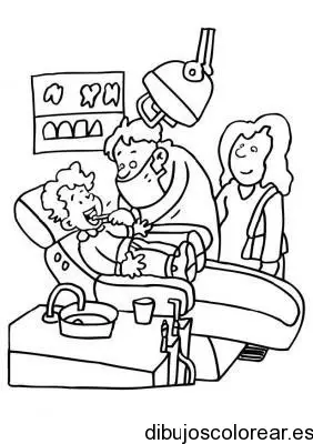Dibujo de un dentista