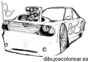 Dibujo de un Hot Wheels