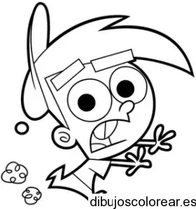 Dibujo de un niño huyendo