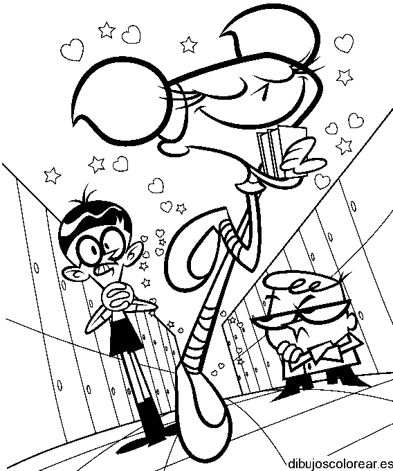 Dibujo de Dee Dee enamorada