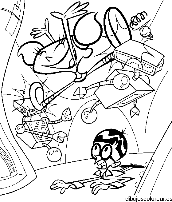 Dibujo de amigos de Dexter