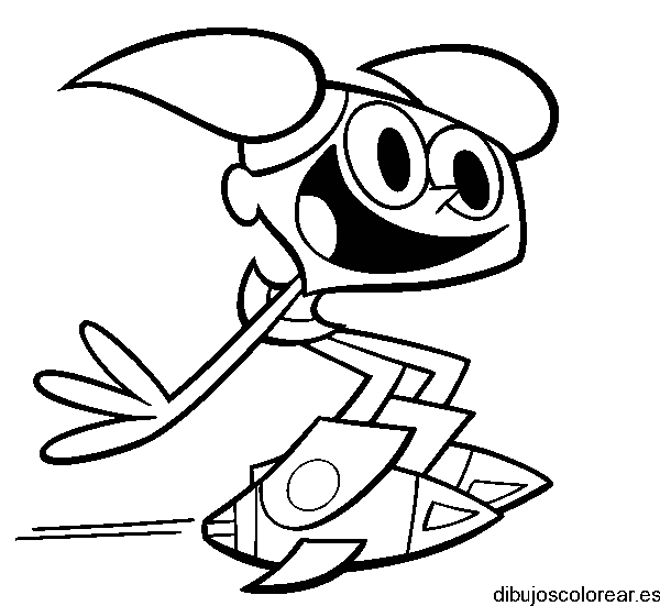 Dibujo de Dee Dee corriendo