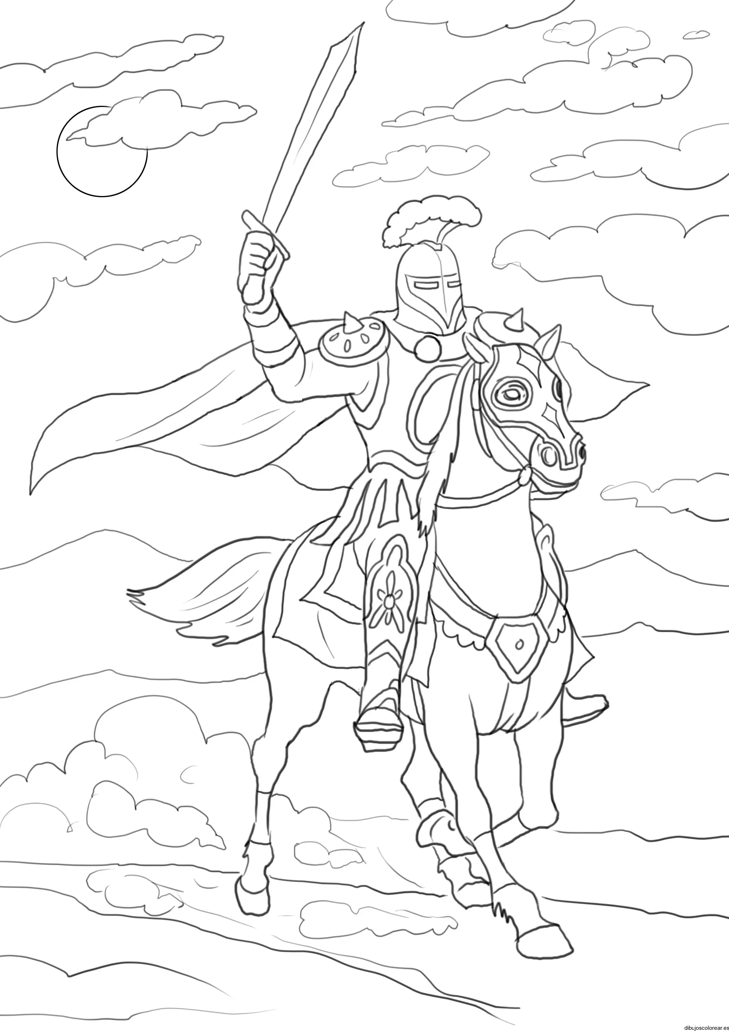 Dibujo de un caballero