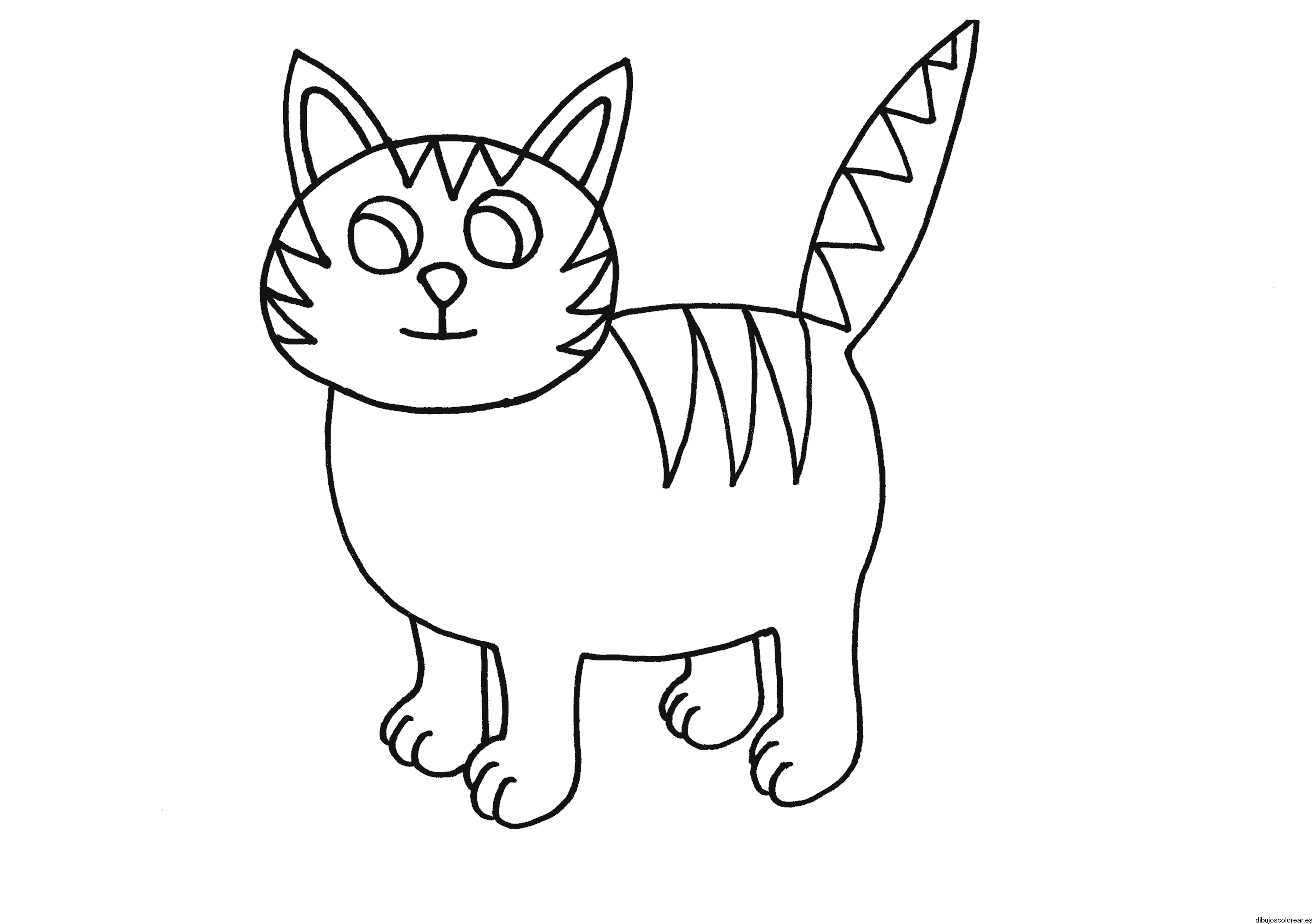Dibujo de un pequeño gato