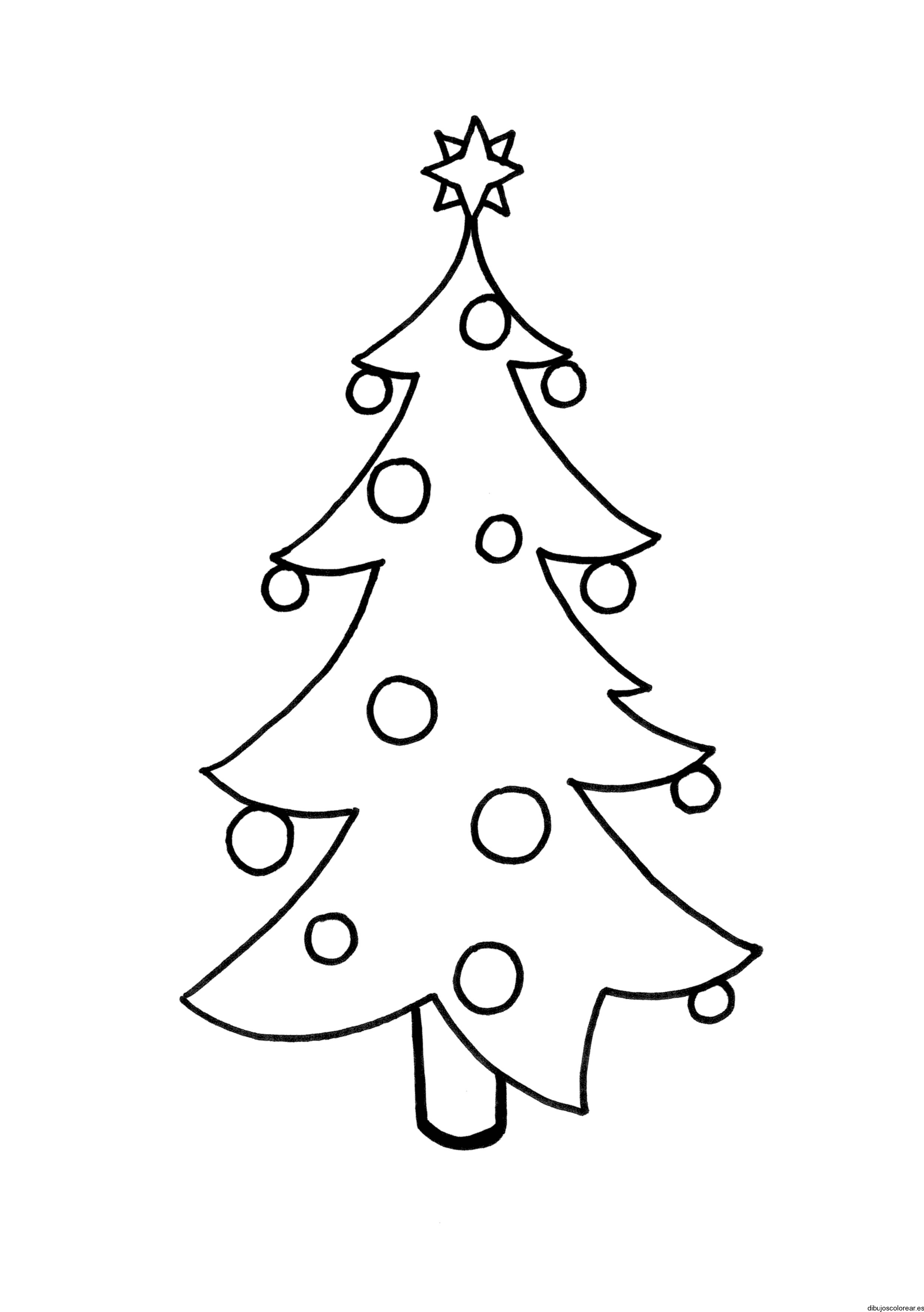 Dibujo de arbolito navideño