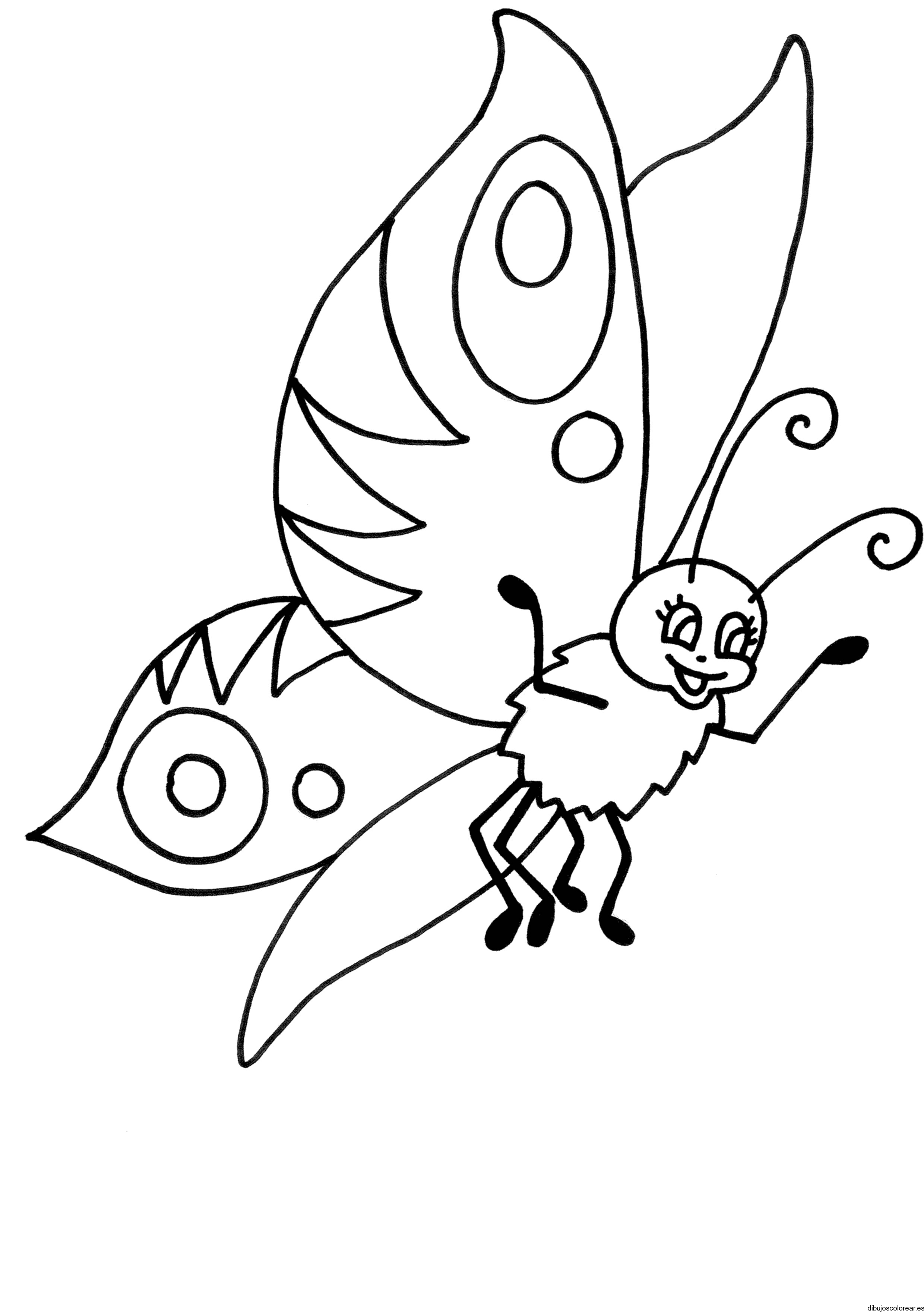 Dibujo de una mariposa pequeña