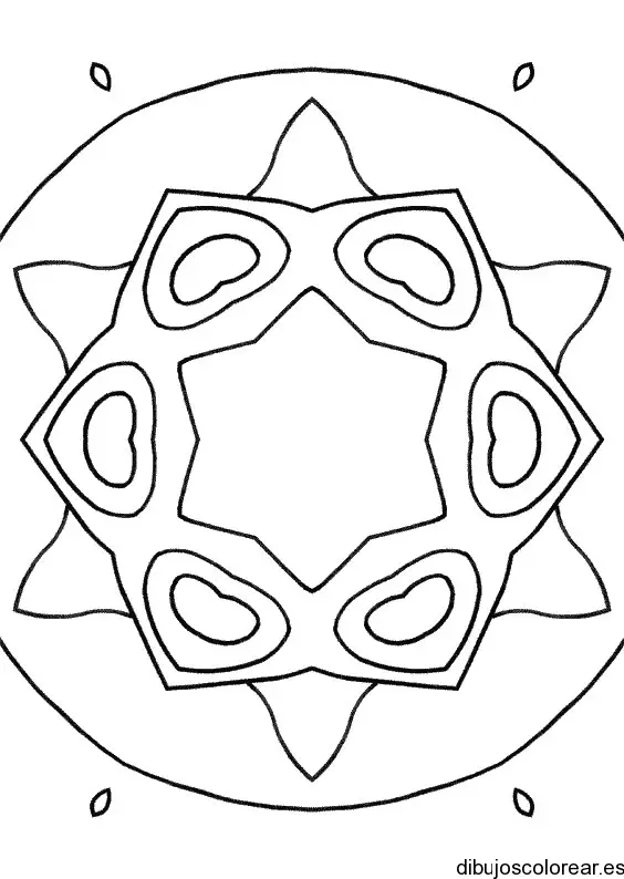 Dibujo de una mandala mariposa