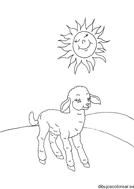 Dibujo de una oveja