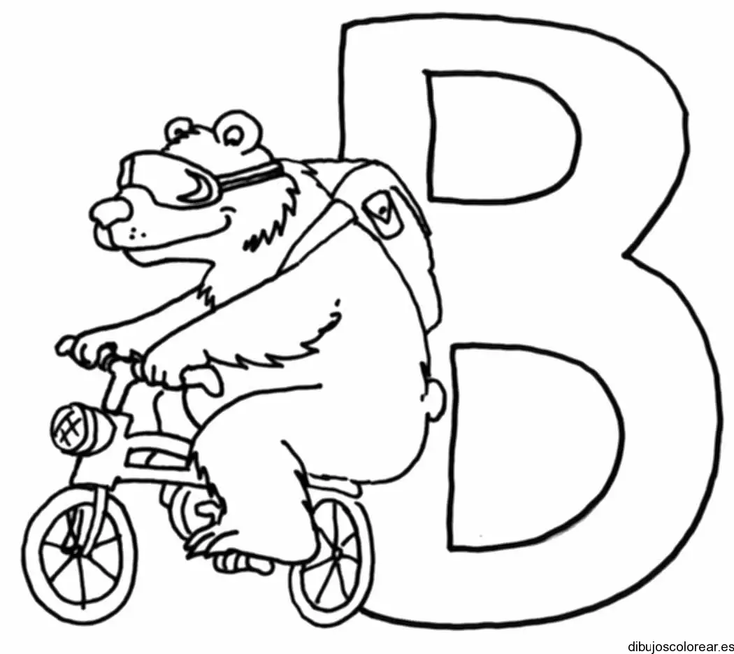 La Letra B y un oso