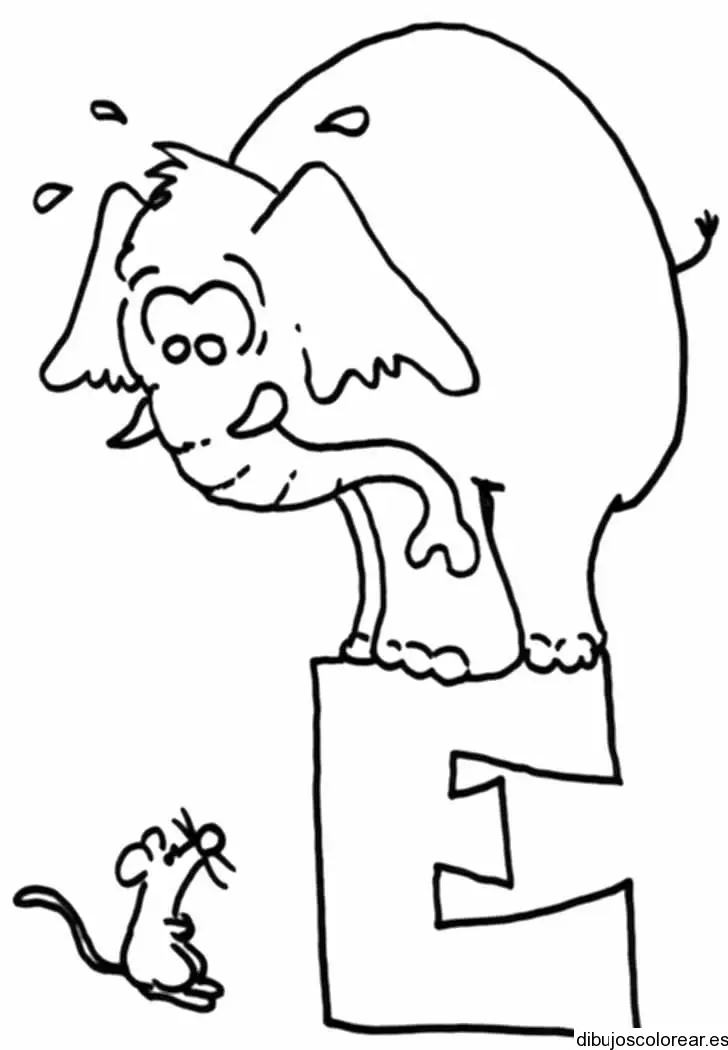 Elefante con E