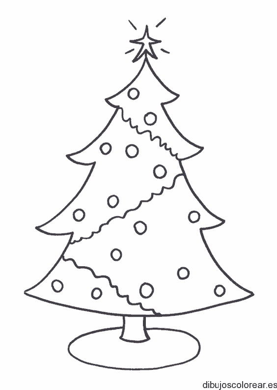Dibujo de arbolito navideño