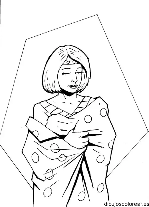 Dibujo de una dama