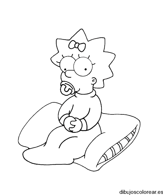 Dibujo del bebé de los Simpsons