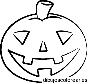 Dibujo de una calabaza en  Halloween