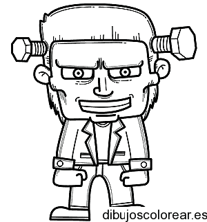 Dibujo de un joven Frankenstein