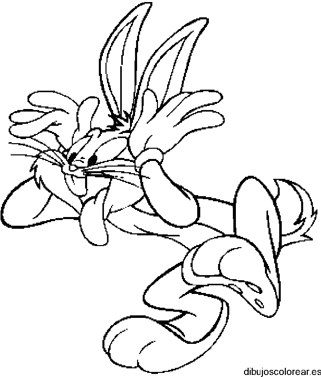 Dibujo de Bugs Bunny burlón