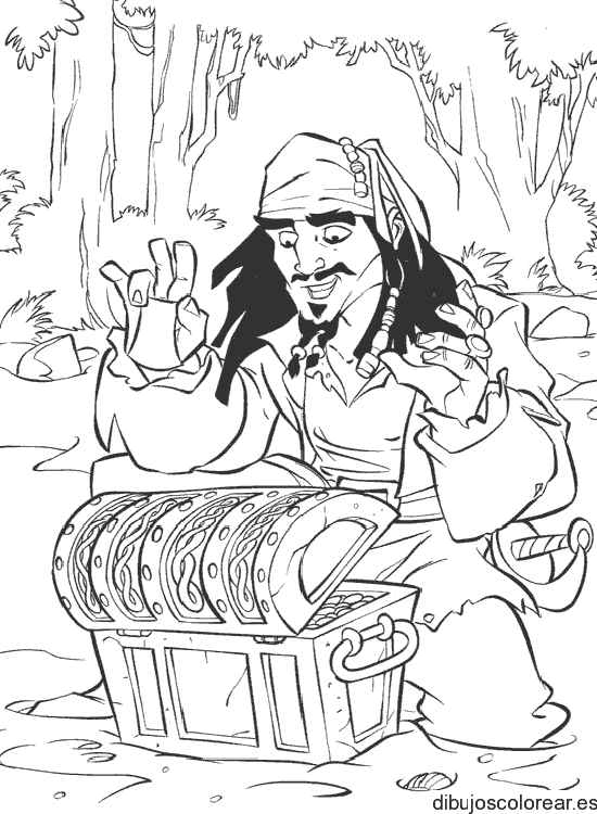 Dibujo de Jack Sparrow