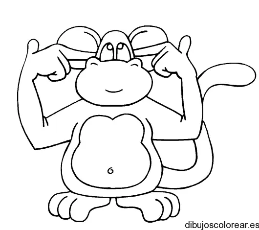 Dibujo de un mono 