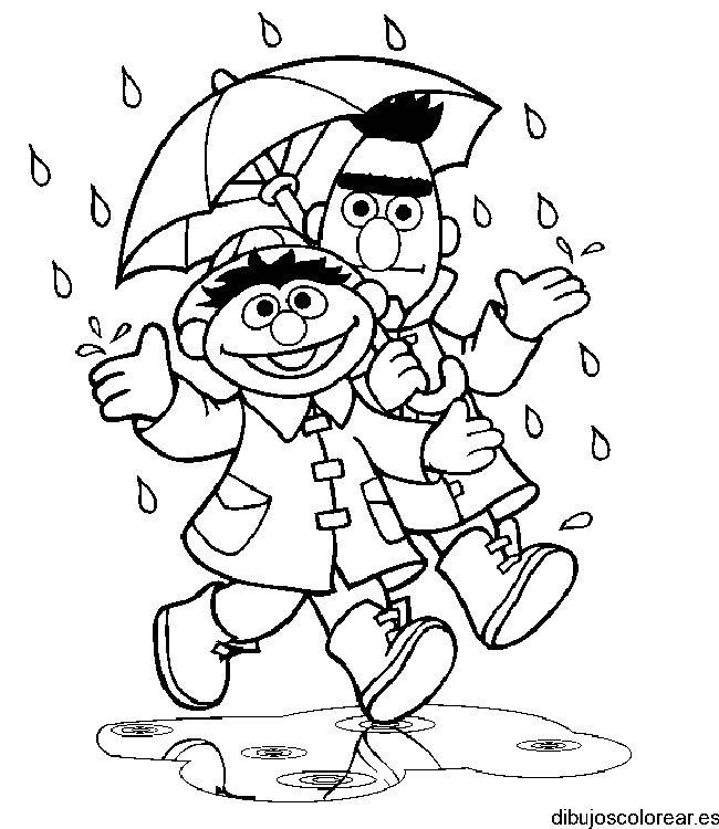 Enrique y Beto bajo la lluvia