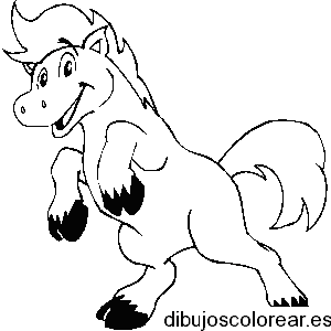 Dibujo de un caballo bailando