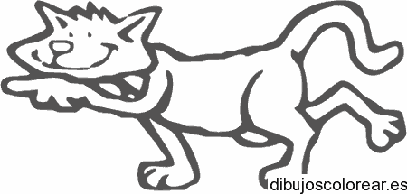 Dibujo de un gato sonriendo