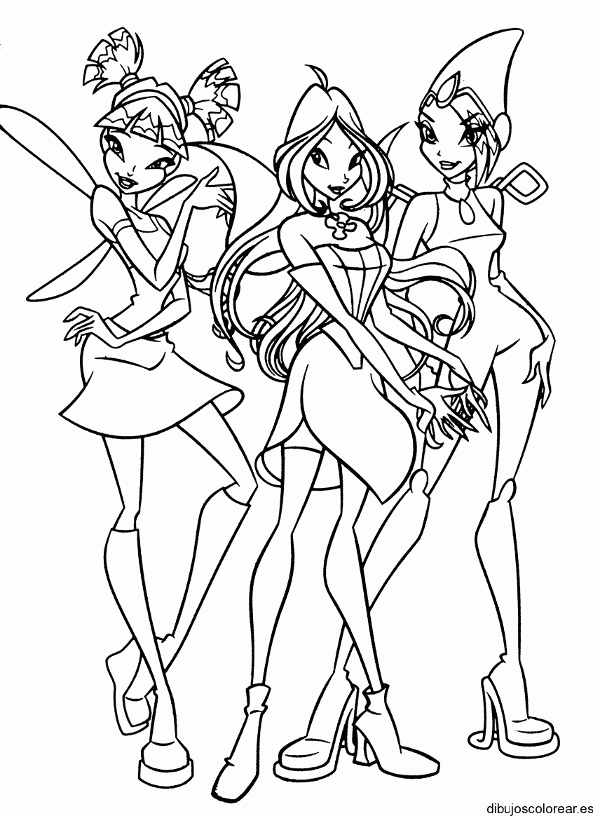 Dibujo de guerreras