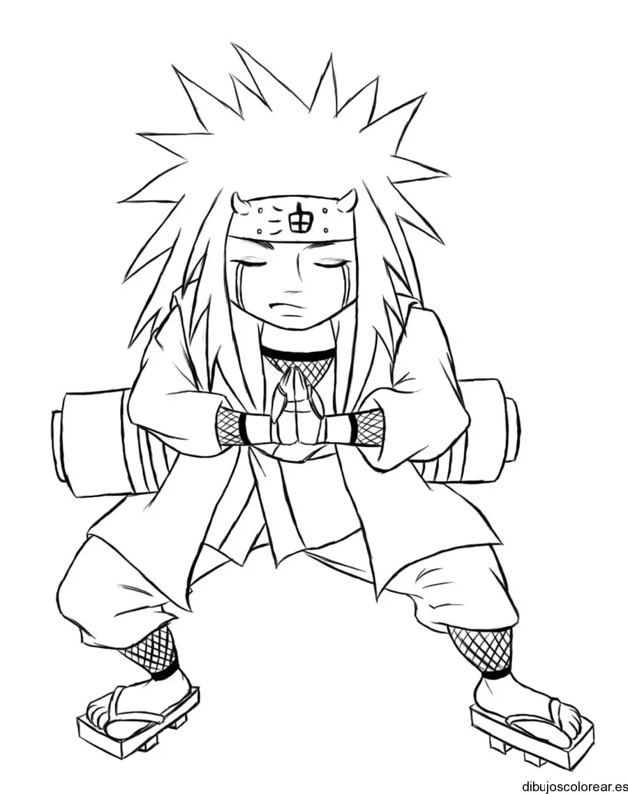 Dibujo de un karateka
