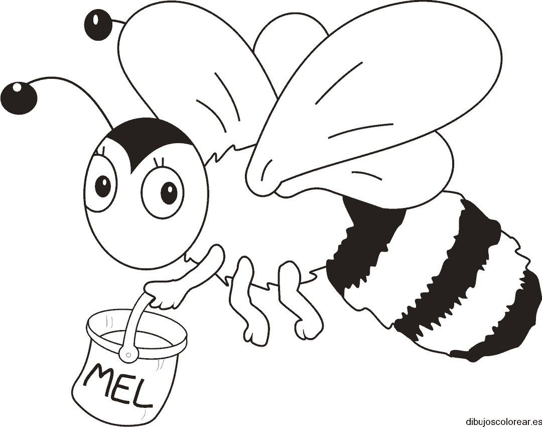 Dibujo de una abeja grande