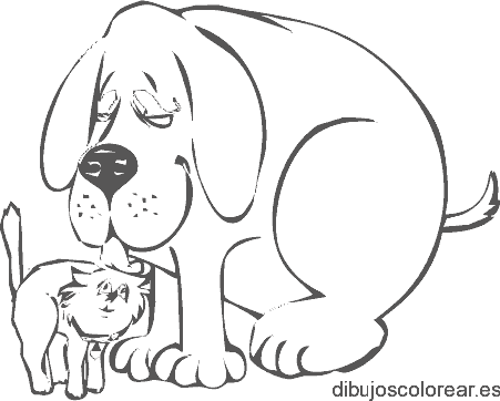 Dibujo de dos ositos y un corazón