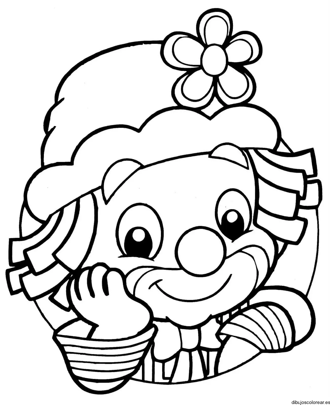 Dibujo de un pequeño payaso