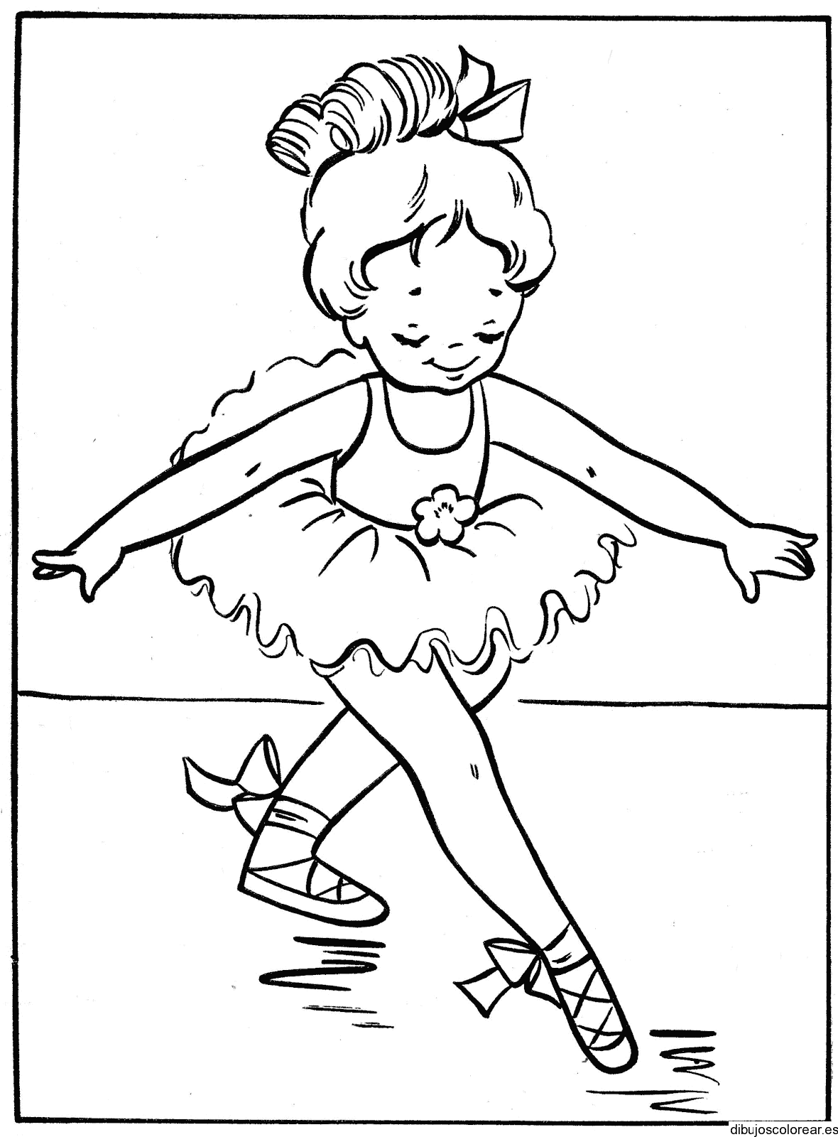 Dibujo de una ballerina 