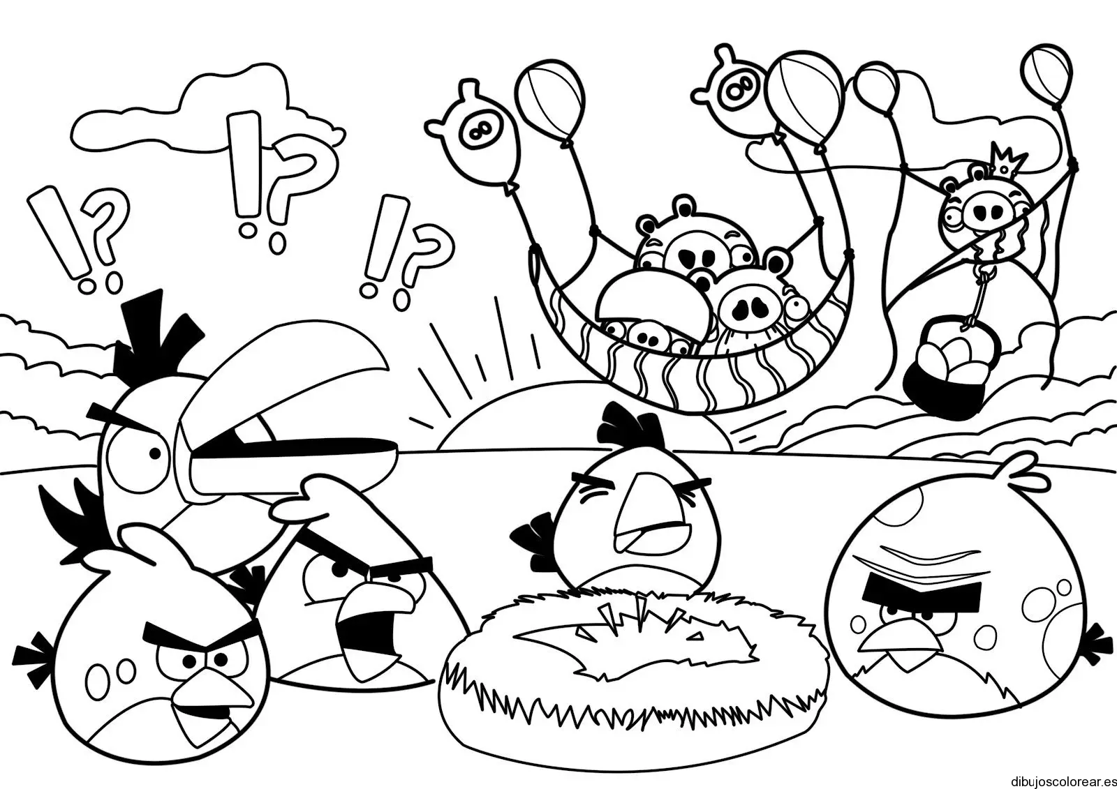 Dibujo de los Angry Birds