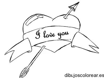 Dibujo de un corazón con un parche