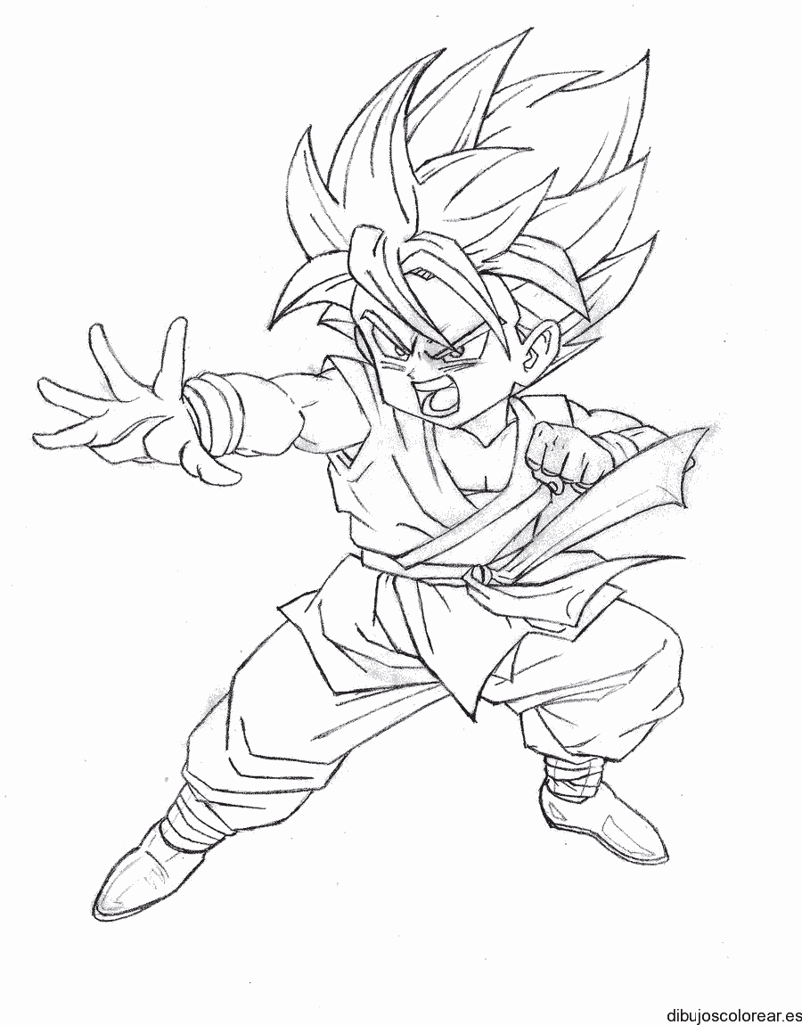 Dibujo de un guerrero pequeño